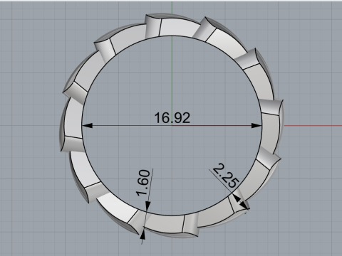 Wedding ring model 898 3Dプリントモデル