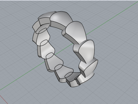 Wedding ring model 898 3Dプリントモデル