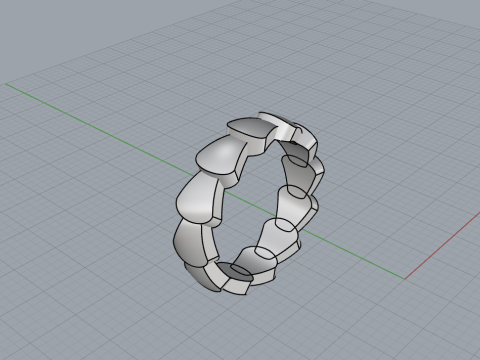 Wedding ring model 898 3Dプリントモデル