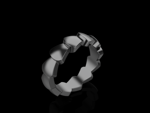 Wedding ring model 898 3Dプリントモデル