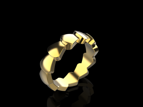 Wedding ring model 898 3Dプリントモデル