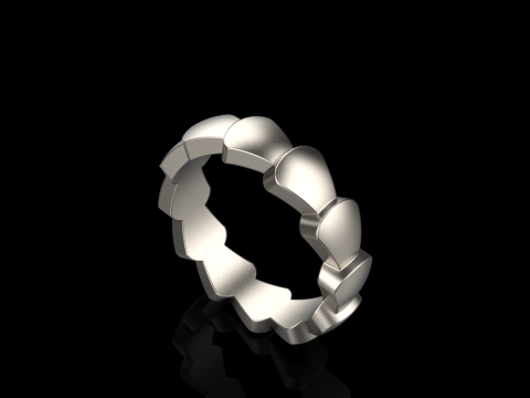 Wedding ring model 898 3Dプリントモデル