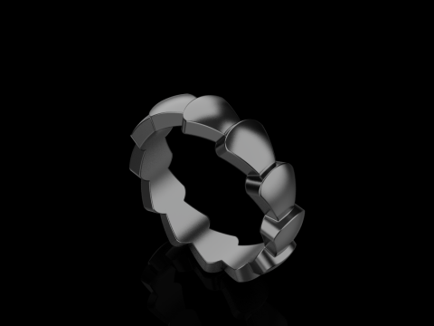 Wedding ring model 898 3Dプリントモデル