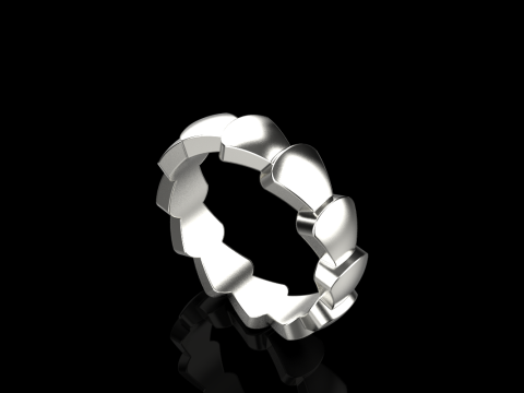 Wedding ring model 898 3Dプリントモデル