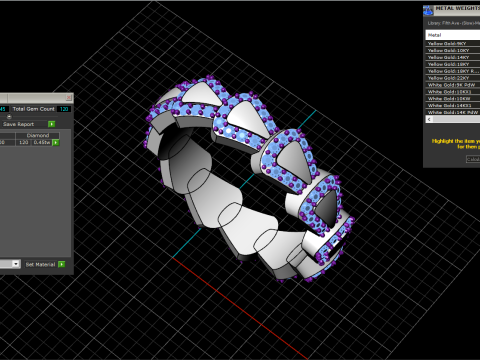 Wedding ring model 897 Model Cetak 3D