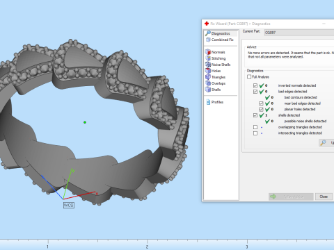 Wedding ring model 897 Model Cetak 3D