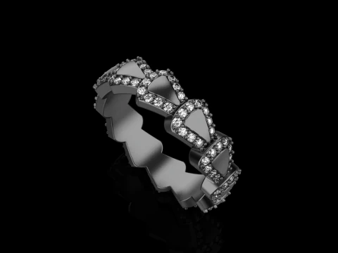 Wedding ring model 897 3D Print Model