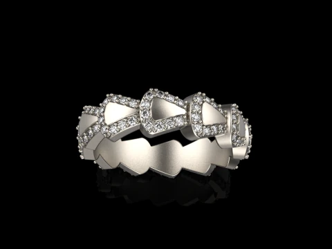 Wedding ring model 897 3D Print Model