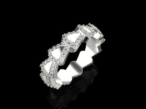 Wedding ring model 897 3D Print Model