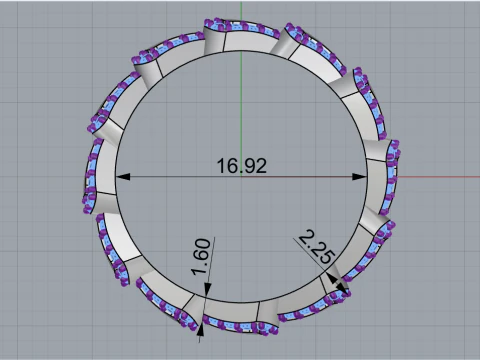 Wedding ring model 897 3D Print Model