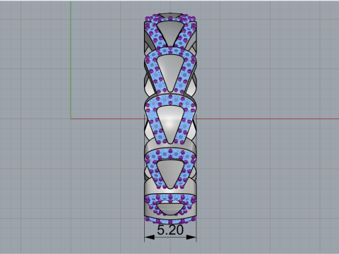 Wedding ring model 897 Model Cetak 3D