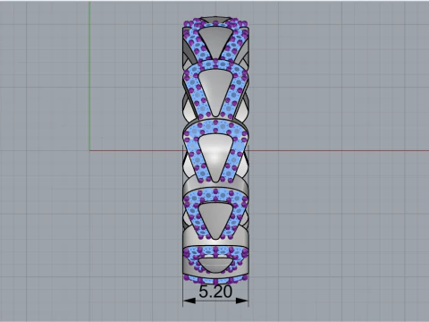 Wedding ring model 897 3D Print Model