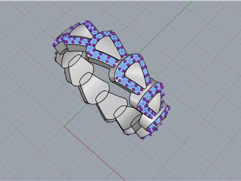 Wedding ring model 897 Model Cetak 3D