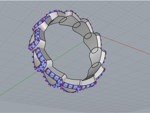 Wedding ring model 897 Model Cetak 3D
