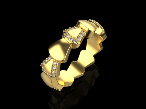 Wedding ring model 896 Modèles 3D en vedette