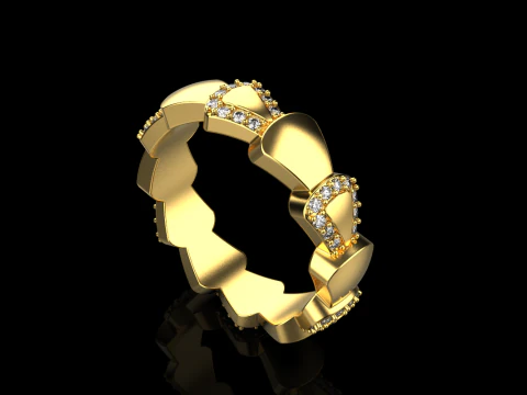 Wedding ring model 896 3D Print Model