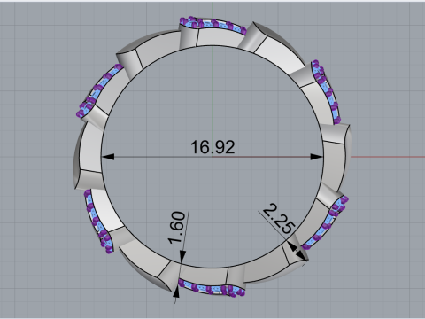 Wedding ring model 896 Modèles 3D en vedette