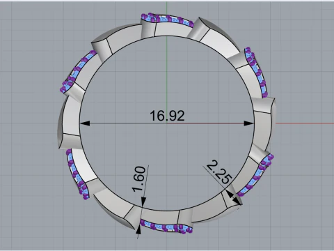 Wedding ring model 896 3D Print Model