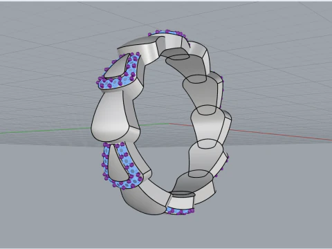 Wedding ring model 896 3D Print Model