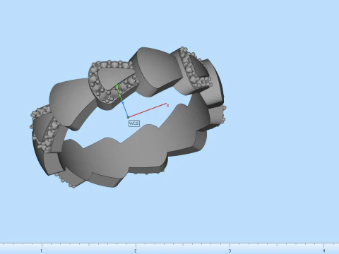 Wedding ring model 896 3D Print Model