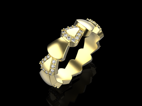 Wedding ring model 896 Modèles 3D en vedette