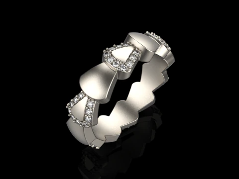 Wedding ring model 896 3D Print Model