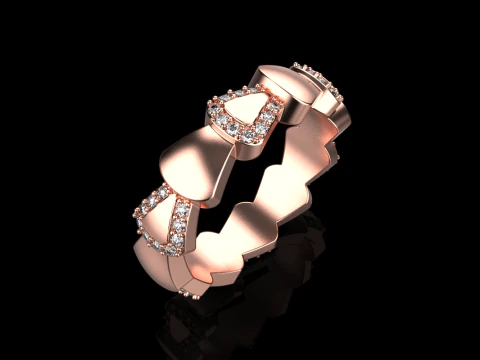 Wedding ring model 896 3D Print Model