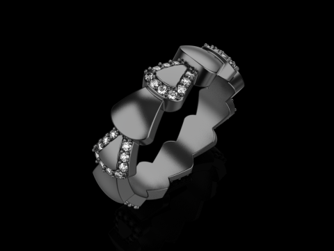 Wedding ring model 896 Modèles 3D en vedette