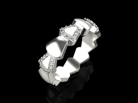 Wedding ring model 896 Modèles 3D en vedette