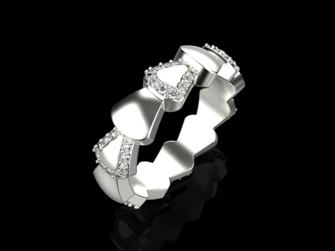 Wedding ring model 896 3D Print Model