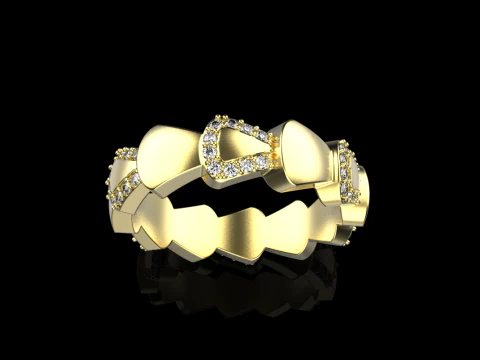 Wedding ring model 896 3D Print Model