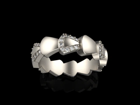 Wedding ring model 896 3D Print Model