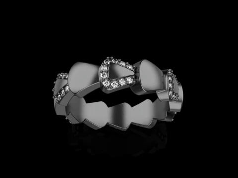 Wedding ring model 896 3D Print Model