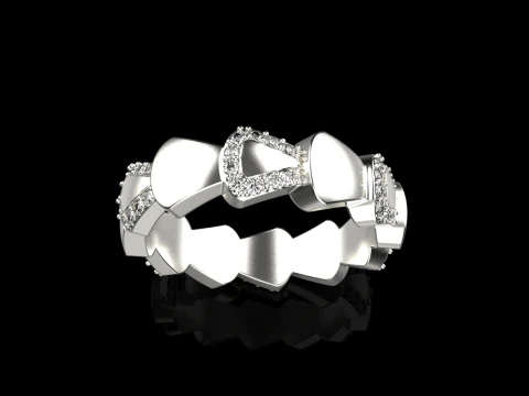 Wedding ring model 896 3D Print Model