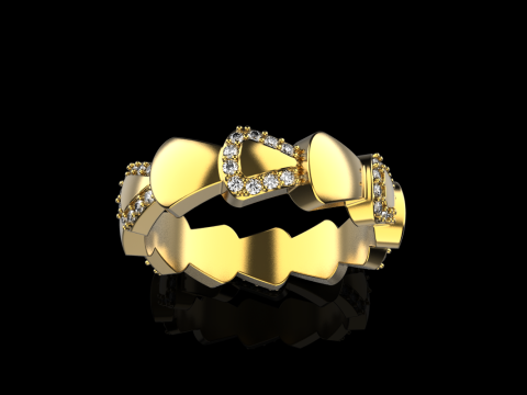 Wedding ring model 896 Modèles 3D en vedette