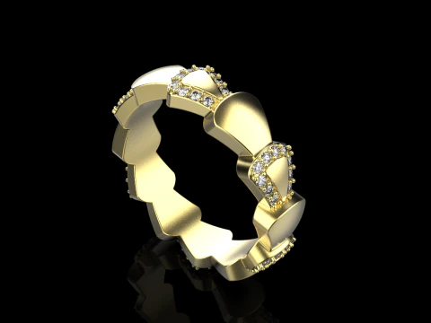 Wedding ring model 896 3D Print Model