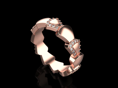 Wedding ring model 896 3D Print Model