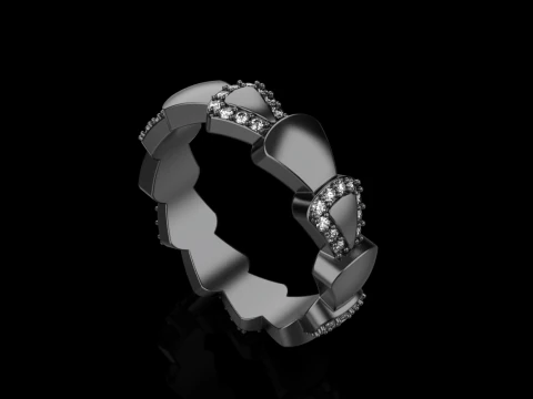 Wedding ring model 896 3D Print Model