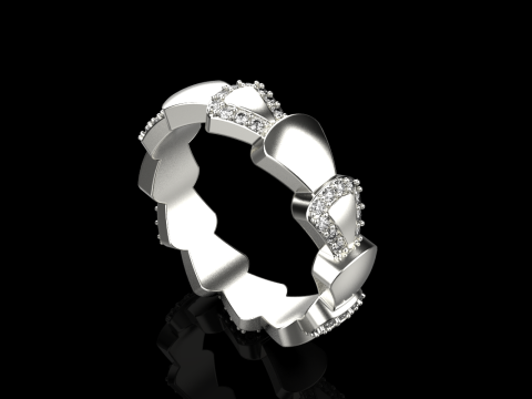 Wedding ring model 896 Modèles 3D en vedette