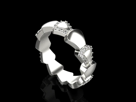 Wedding ring model 896 3D Print Model