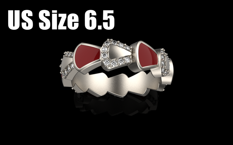 Wedding enamel ring with gems model 895 Modelo de Impressão 3D .c4d .max .obj .3ds .fbx .stl .blend 