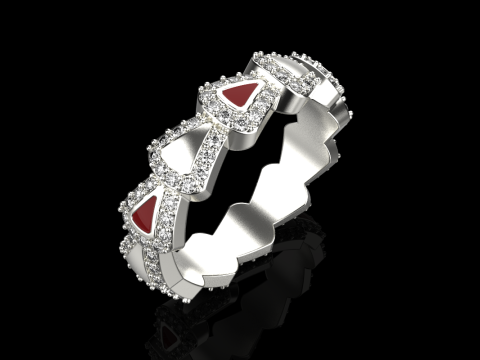 Wedding ring model 894 Modello di stampa 3D