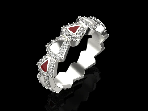 Wedding ring model 894 3D Print Model