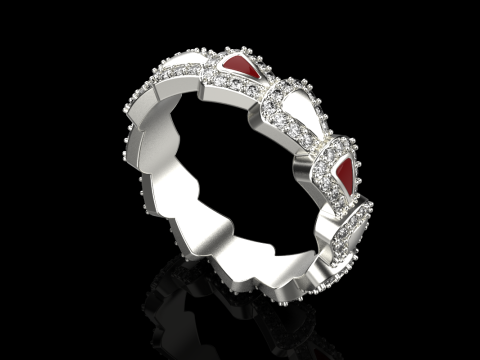 Wedding ring model 894 Modello di stampa 3D