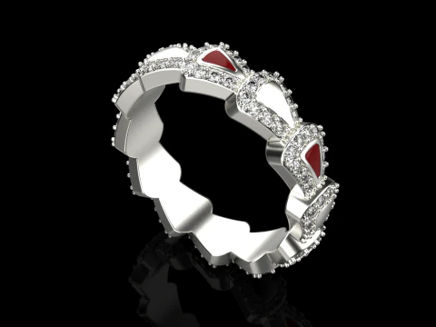 Wedding ring model 894 3D Print Model