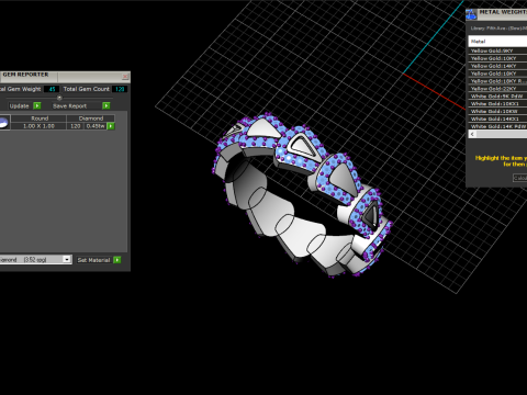 Wedding ring model 894 Modello di stampa 3D