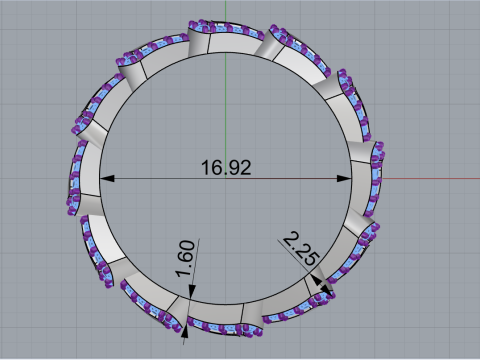 Wedding ring model 894 Modello di stampa 3D