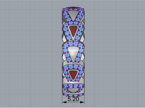 Wedding ring model 894 Modello di stampa 3D