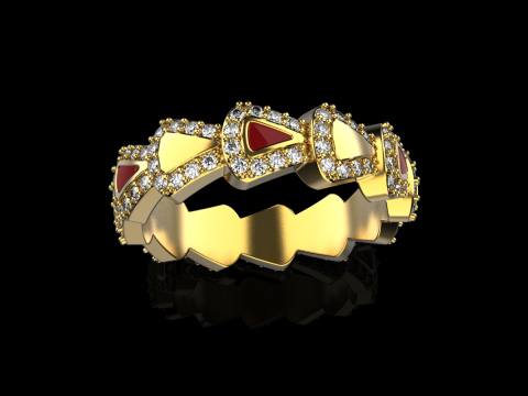 Wedding ring model 894 Modello di stampa 3D