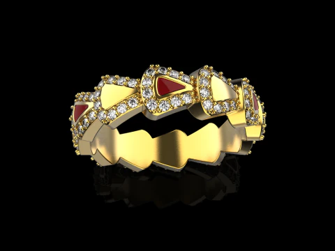 Wedding ring model 894 3D Print Model